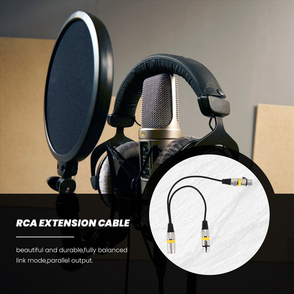 Audio Splitter Y - A003 30Cm 3Pin Xlr Male to