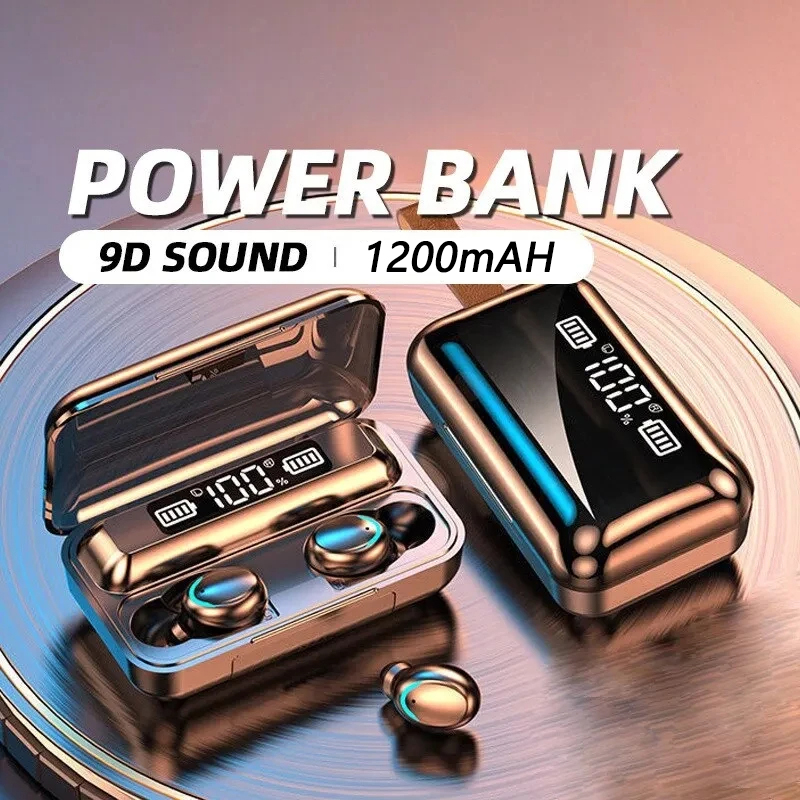 F9 Wireless Headphone TWS Blue - Wireless Earbuds Tws recension och pris