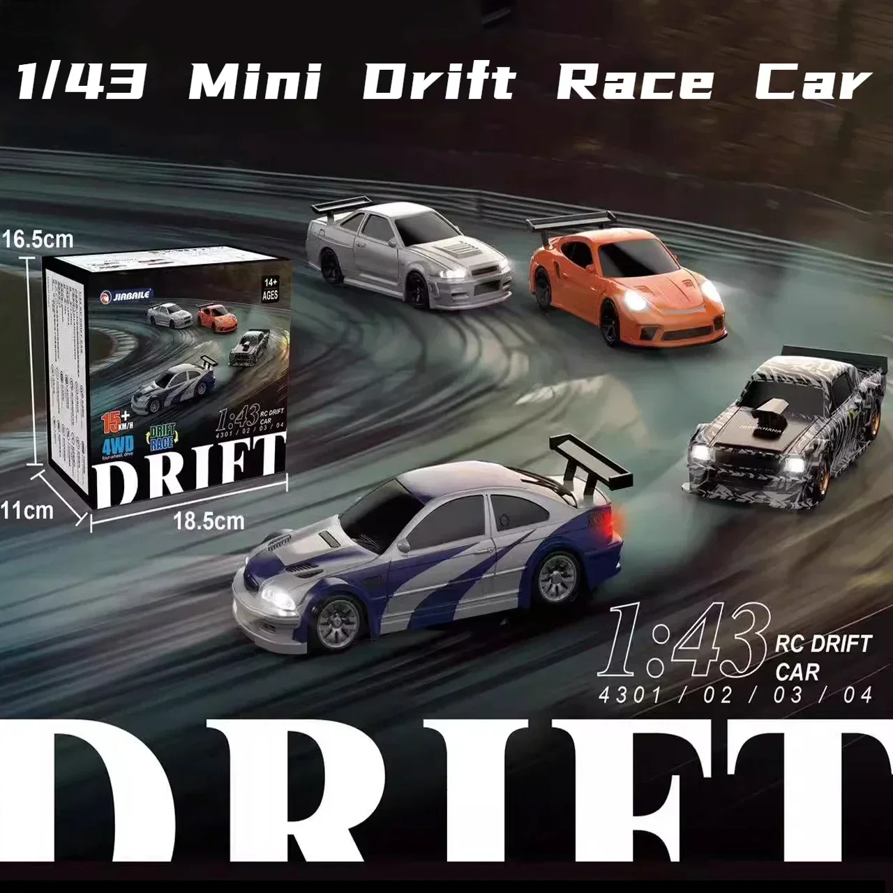 2.4G RC Drift Car 1/43 4WD Rem - Jbl Speaker Go 4 recension och pris