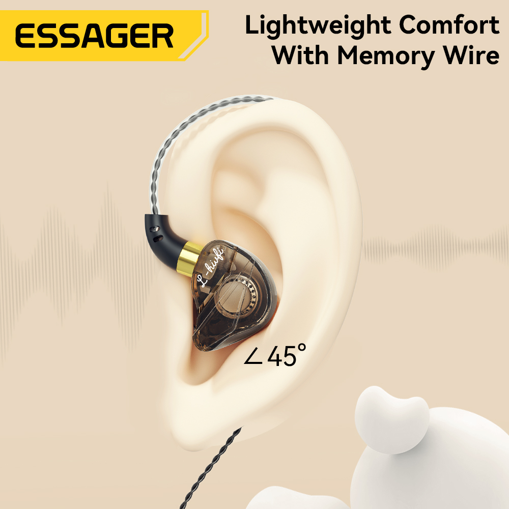Essager 3.5mm In Ear Wired Hea - Bluetooth Headset On Ear recension och pris