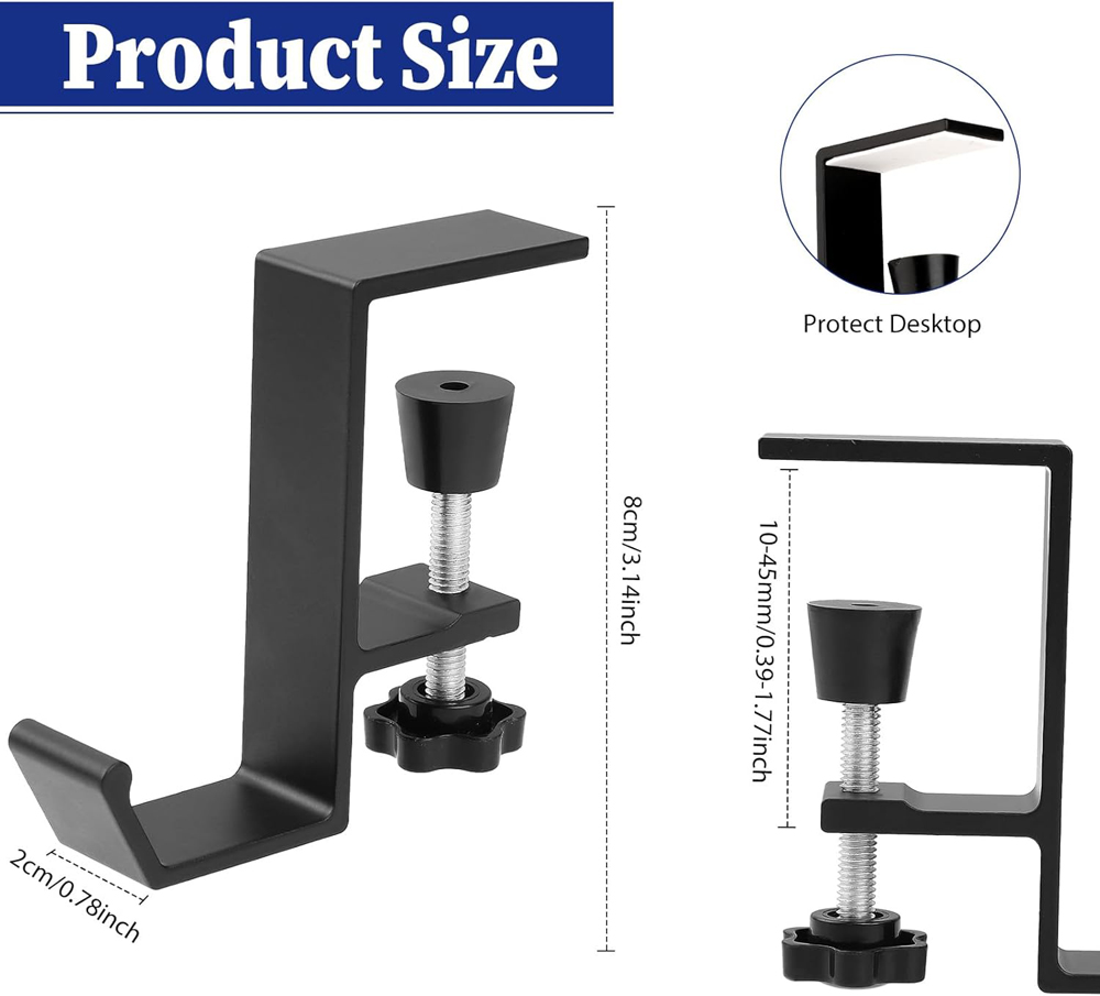 Aluminum Alloy Headphone Hook  - Headphone Stand Desk recension och pris