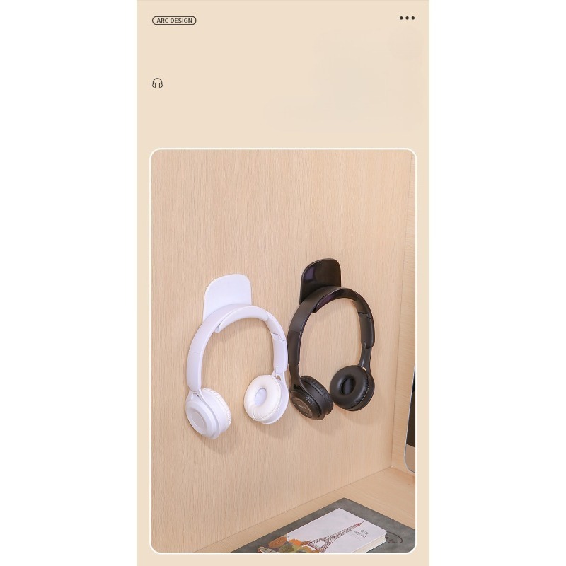 Punch Free Adhesive Plastic He - Headphone Stand Desk recension och pris