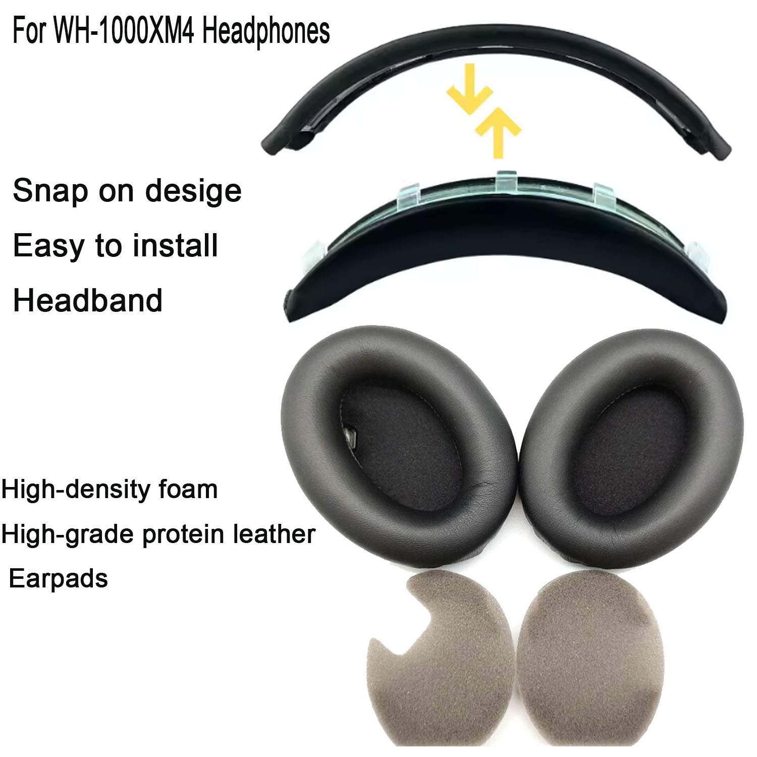 WH1000XM4 Easy Install Headban - Sony Headphone Wh-1000Xm4 recension och pris