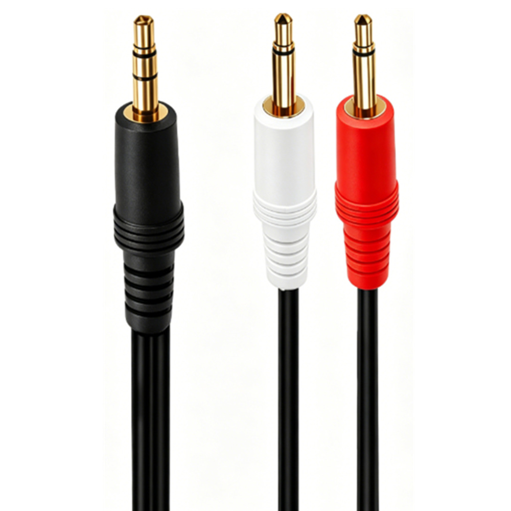 3.5mm TRS Stereo Male To Dual  - Cable Extension 3.5 recension och pris