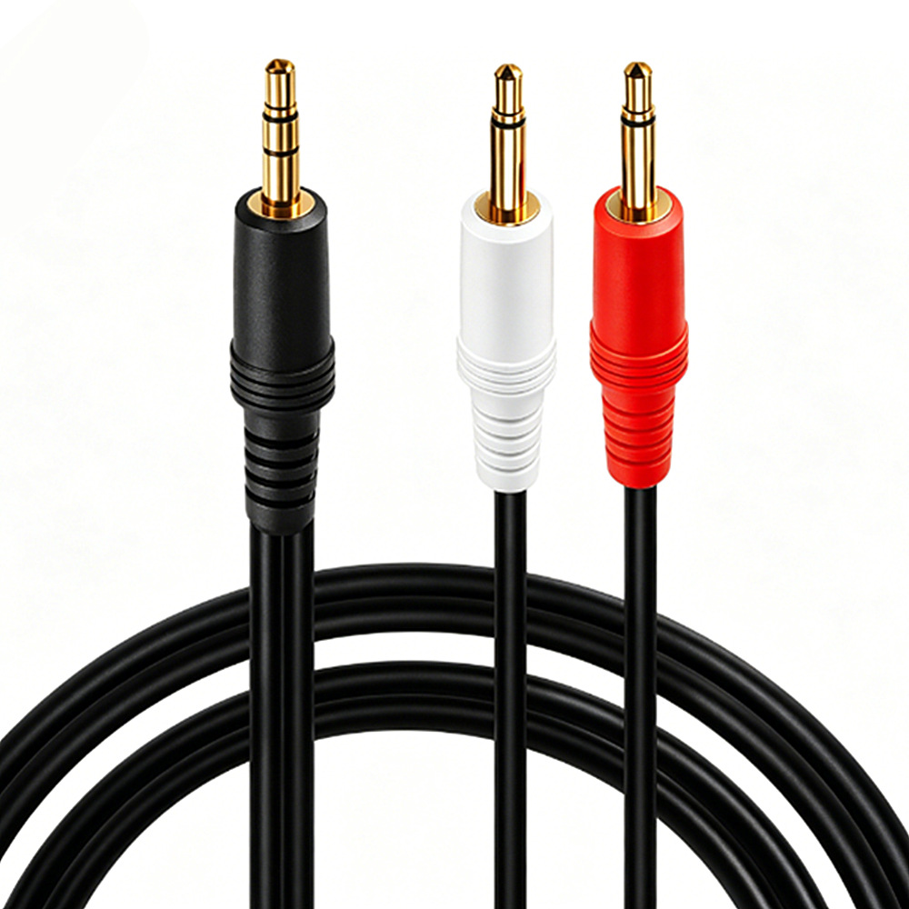 3.5mm TRS Stereo Male To Dual  - Cable Extension 3.5 recension och pris