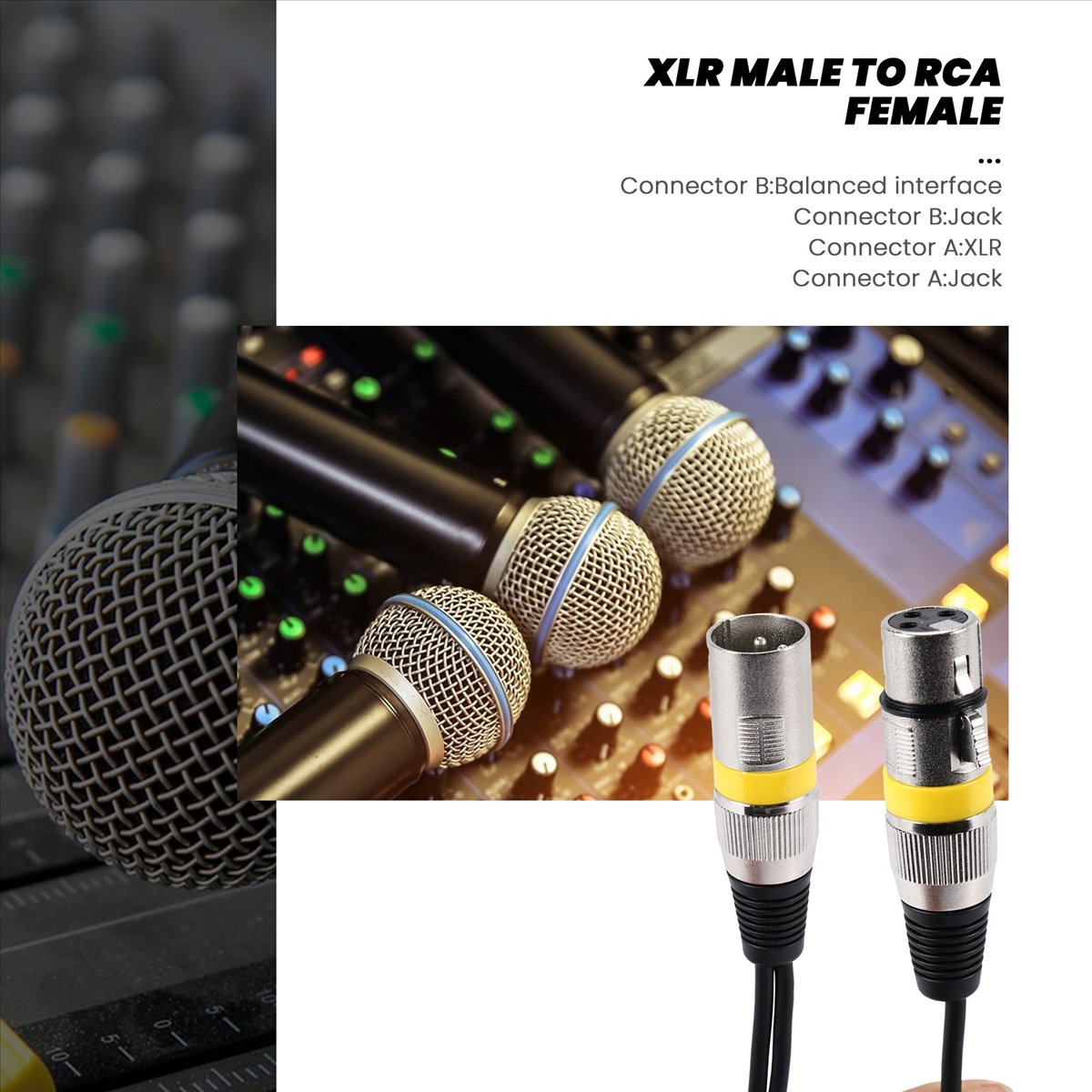 A003 30Cm 3Pin Xlr Male to 2 X - Audio Splitter Y recension och pris