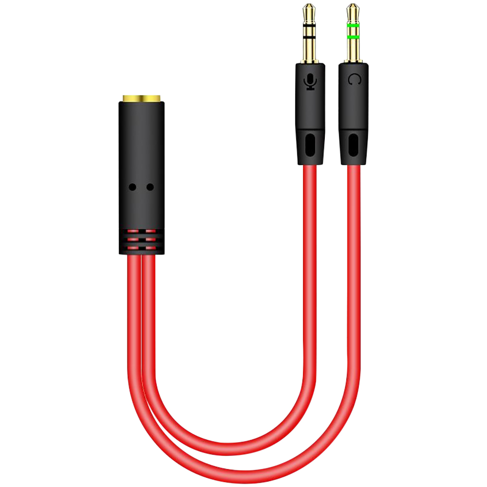 3.5mm Jack 2 Male To 1 Female  - Audio Splitter Y recension och pris