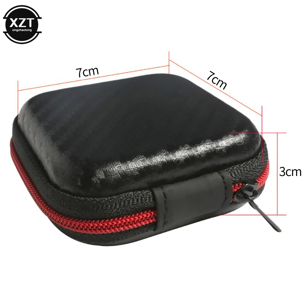 Headphone Bag Mini Zipper Squa - Headphone Case Hard recension och pris